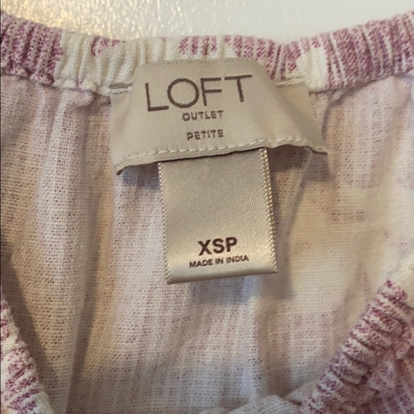 LOFT outlet Bubble Sleeve Top - Picture 5 of 5